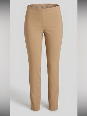 White House Black Market Slim Ankle Pants Size 4 Khaki Stretch Career Workwear